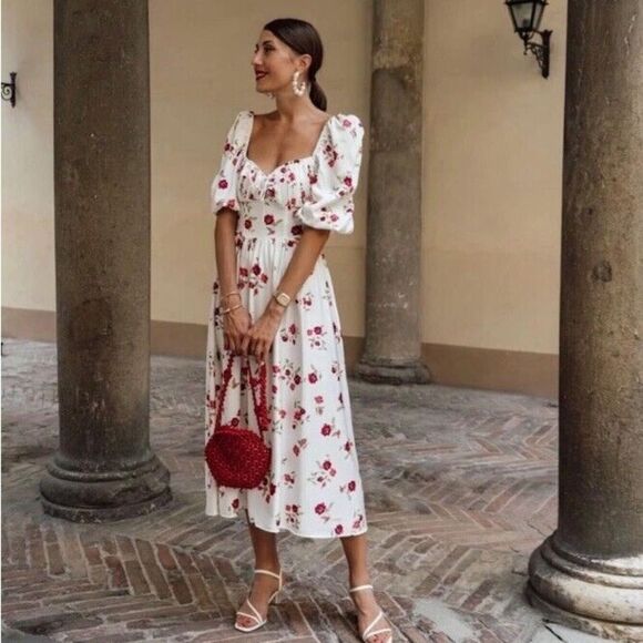 NEW For Love and Lemons Rosie Maxi Dress - Picture 1 of 13
